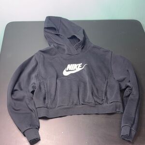 Nike black Cropped Hoodie youth XL